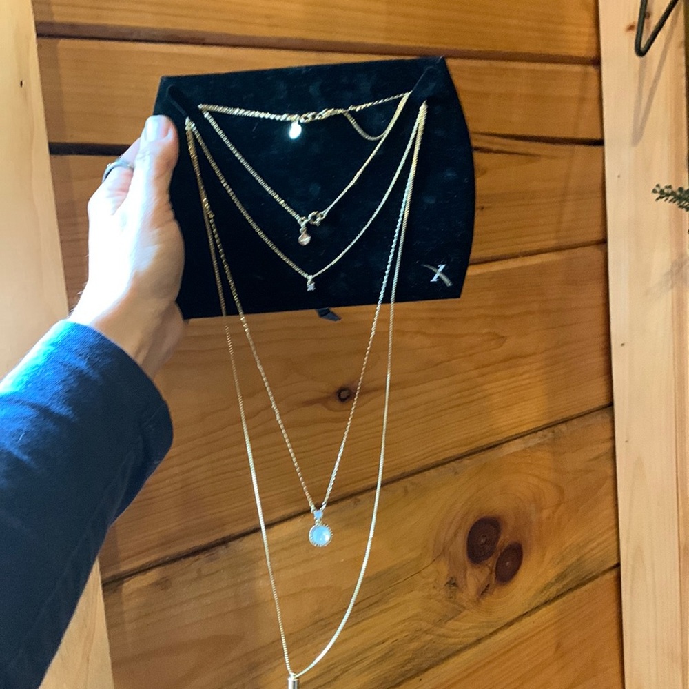 Beautiful stacked necklace